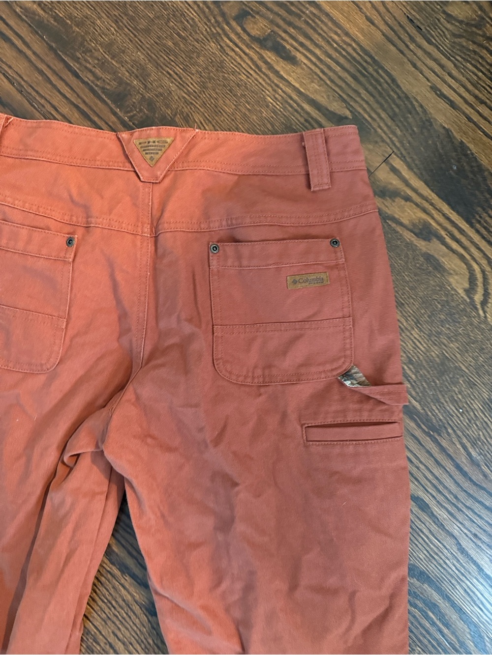 Columbia PHG Roughtail Field Pants Rust Orange 10 Regular